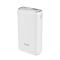HOCO Q1A Kraft Fully Compatible Power Bank 20000 mAh USB-A + Type-C White (6931474736178)