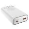 HOCO Q1A Kraft Fully Compatible Power Bank 20000 mAh USB-A + Type-C White (6931474736178)