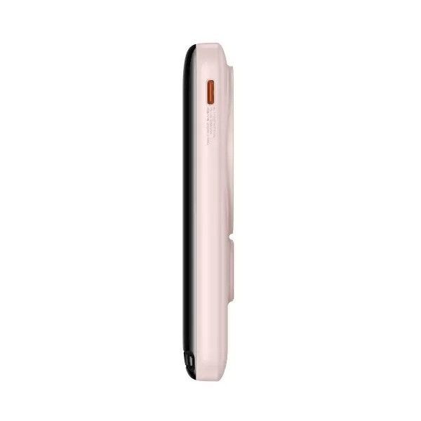 Baseus Magnetic Bracket Wireless Fast Charge 10000 mAh 20W 3A QC3.0+PD3.0 Рожевий