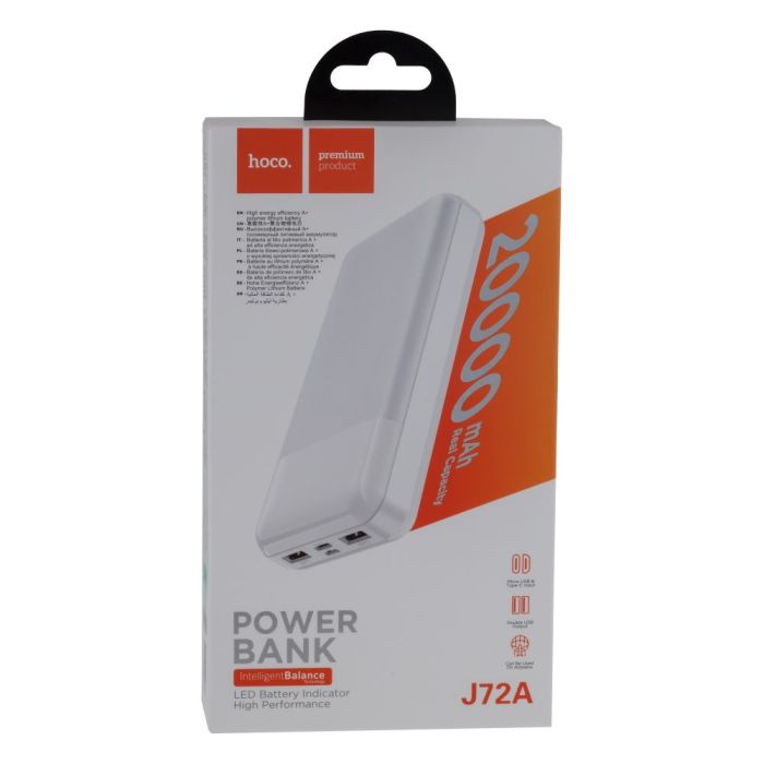 Hoco J72A Easy travel 20000 mAh Колір Білий