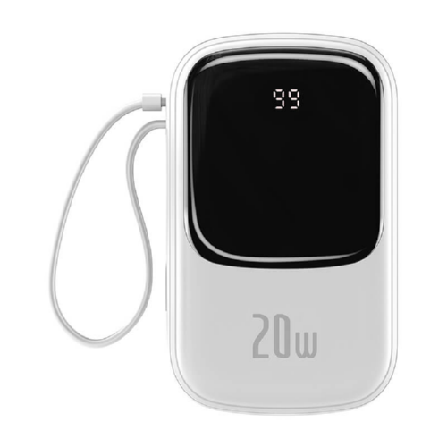 BASEUS with IP cable 20000mAh 20W/5A PD/QC PPQD-H05 123x74.6x32.8 мм white