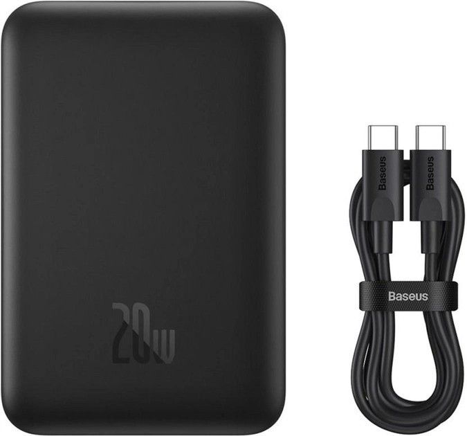 Baseus Magnetic Mini 10000 mAh 20W бездротова швидка зарядка Black