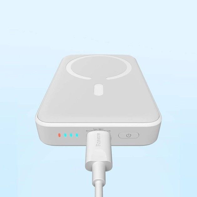 Baseus Magnetic Mini 10000 mAh 20W бездротова швидка зарядка Білий