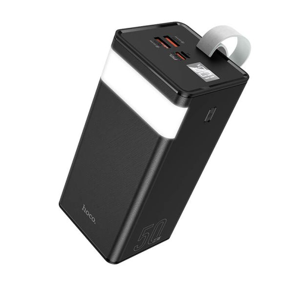 Power Bank HOCO Powermaster J86A 50000mAh 2xUSB/Type-C з ф-цією настільної лампи чорний