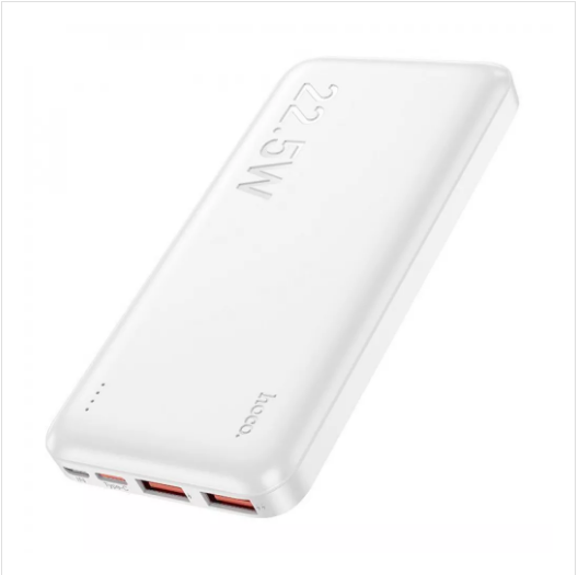 Hoco J101A Astute 22.5W 10000 mAh 2xUSB/Type-C 391760003 білий