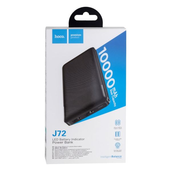 Універсальна Мобільна Батарея Hoco J72 Easy travel 10000 mAh Колір Чорний