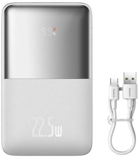 Baseus Bipow Pro Digital Display Overseas 22.5W 20000 mAh White (PPBD040302)