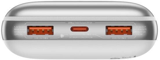 Baseus Bipow Pro Digital Display Overseas 22.5W 20000 mAh White (PPBD040302)