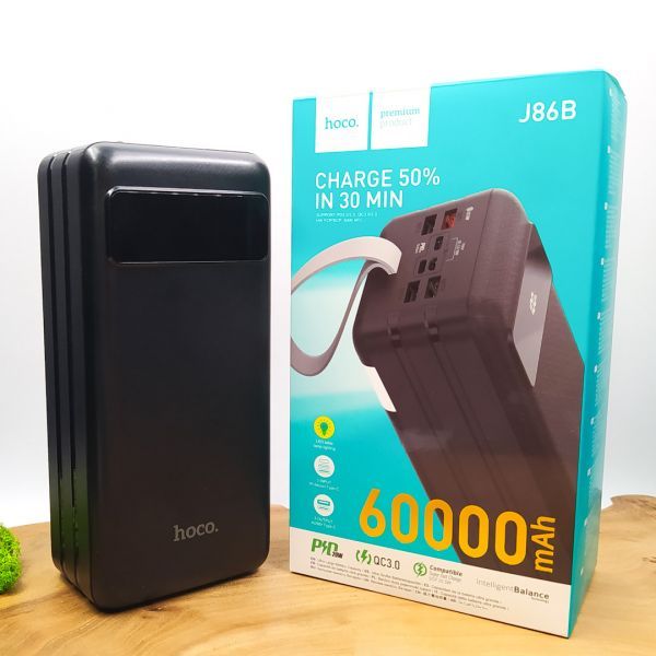 Hoco 60000 mAh PD/QC LED J86B Black