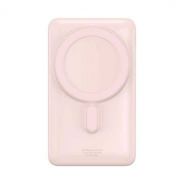 Портативна батарея Baseus Magnetic Bracket Wireless Fast Charge Power Bank 10000 mAh 20W PPCX000004 Pink 