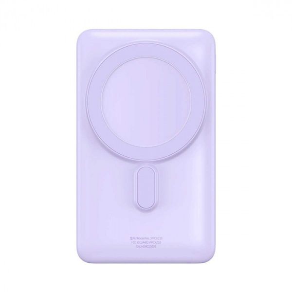 Портативна батарея Baseus Magnetic Bracket Wireless Fast Charge Power Bank 10000 mAh 20W PPCX000005 Purple 