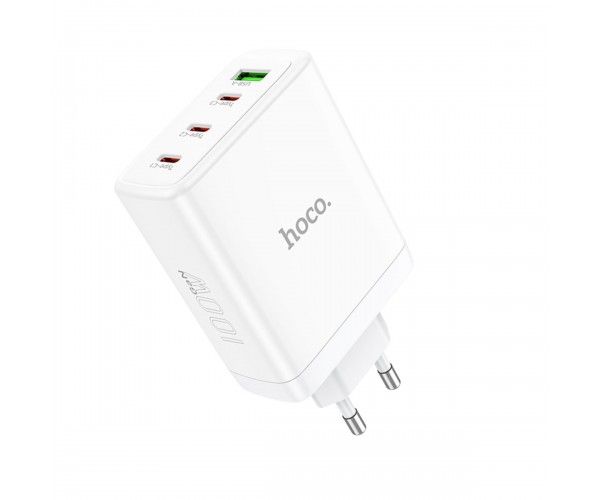 Hoco N31 Leader PD100W four-port(3C1A) fast charger White