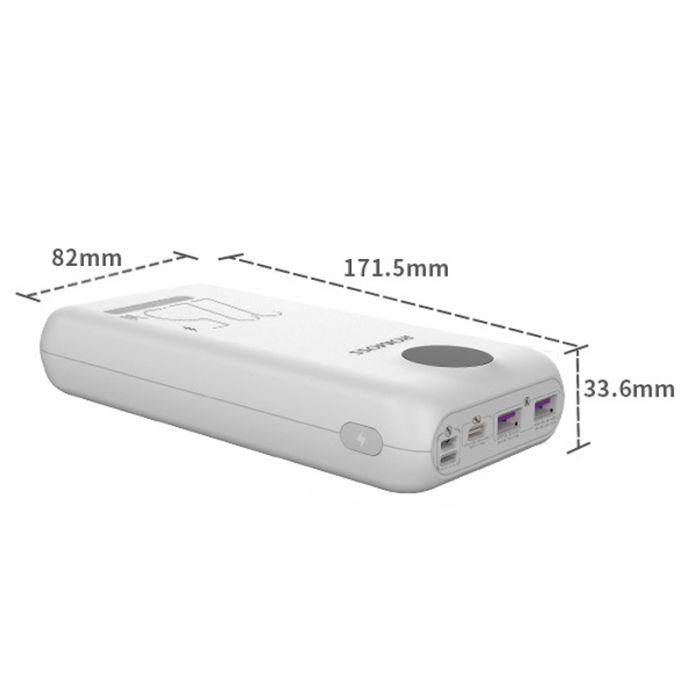 Romoss SW30PF 22.5W 30000 mAh двосторонній цифровий з індикатором батареї