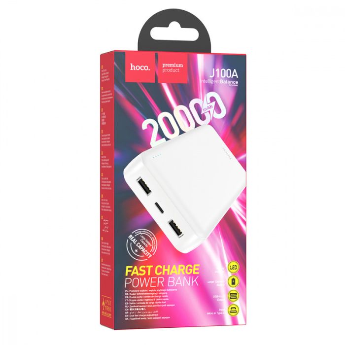 Hoco J100A High-ranking 10.5W 20000 mAh White