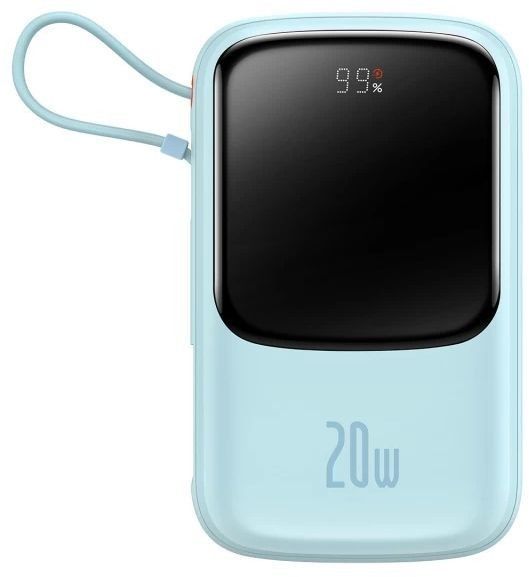 Портативна батарея Baseus Qpow Pro Digital Display Fast Charge Power Bank 10000 mAh 20W PPQD020003 Blue