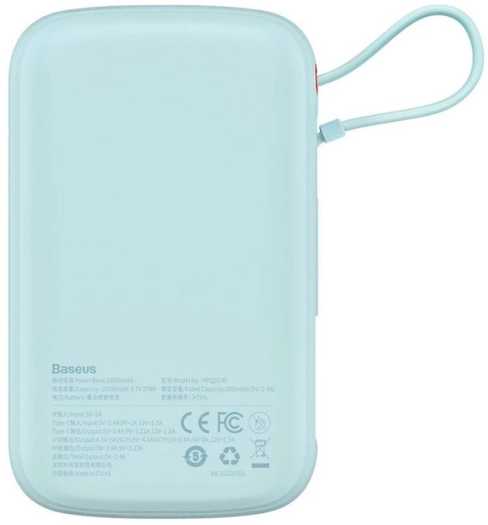 Baseus Qpow Pro Digital Display Fast Charge 10000 mAh 20W PPQD020003 Blue