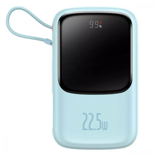 Портативна батарея Baseus Qpow Pro Digital Display Fast Charge Power Bank 10000 mAh 22.5W PPQD020103 Blue