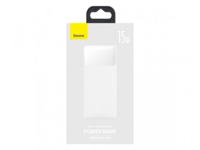 Baseus Bipow 30000 mAh 15W inp:USB-C/Micro-USB/3A out:USB-C/2xUSB-A/3A(max.)