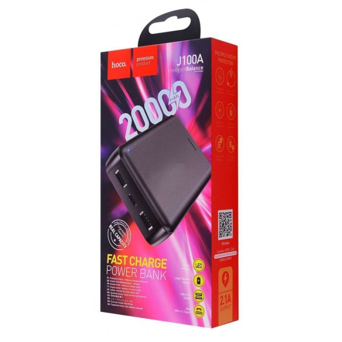 Hoco J100A High-ranking 10.5W 20000 mAh Black
