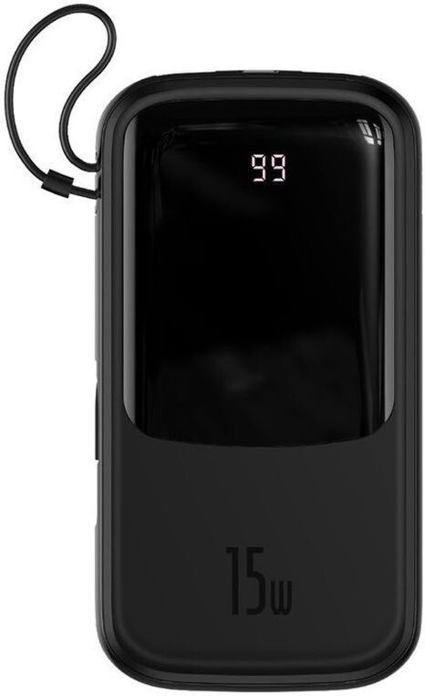 Baseus PPQD-F01 із кабелем iPhone Qpow 20000 mAh 15w чорний