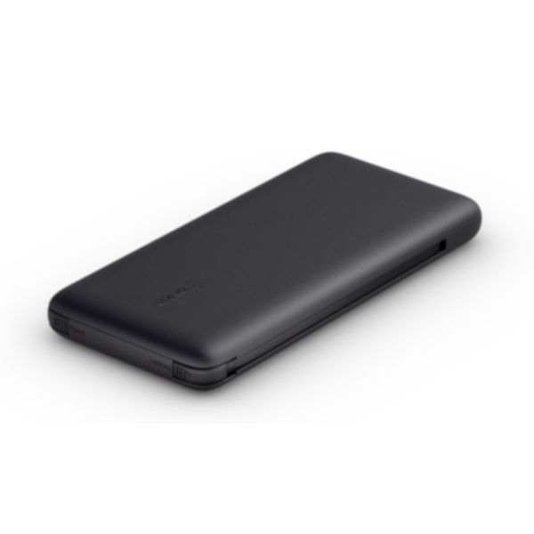 Belkin 10000 mAh 23W integrated cables Black