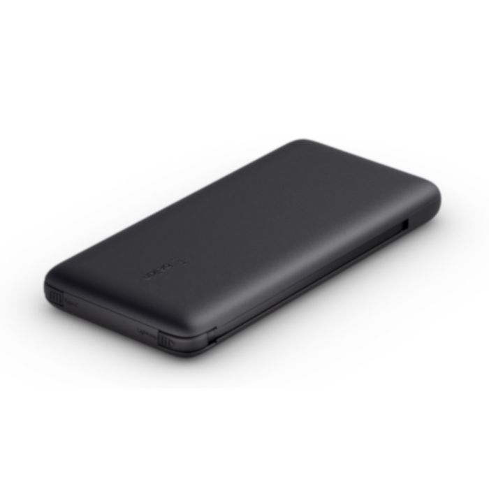 Belkin 10000 mAh 23W integrated cables Black