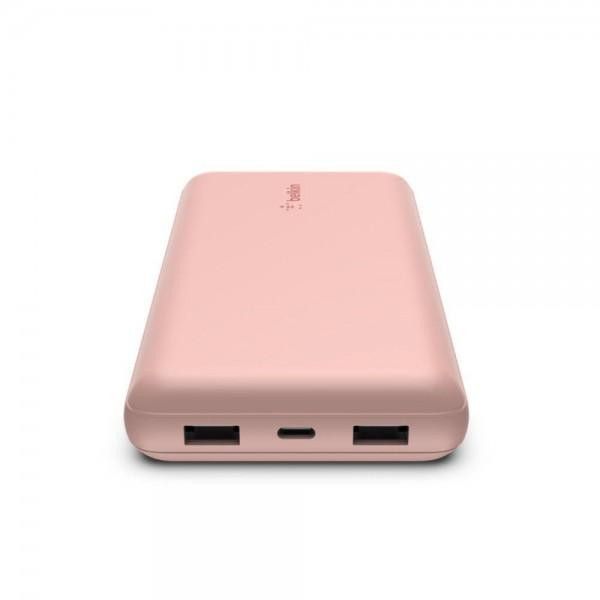 Belkin 20000 mAh 15W Dual USB-A, USB-C Rose Gold (BPB012BTRG)