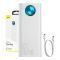 Baseus Amblight Digital Display Quick Charge 30000 mAh (PPLG-A02) White 65 W