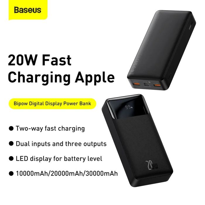 Baseus Bipow 20000 mAh 20W Black