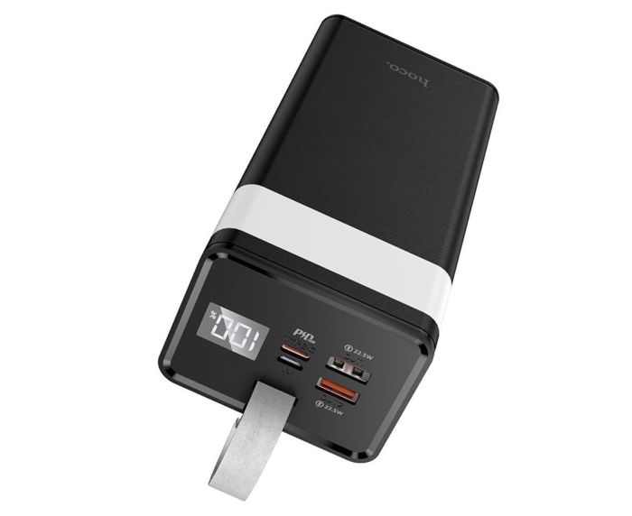 Hoco J86 Powermaster 40000 mAh LED дисплей, PD 20W / USB QC22.5W / Type-C to Micro 3A Black