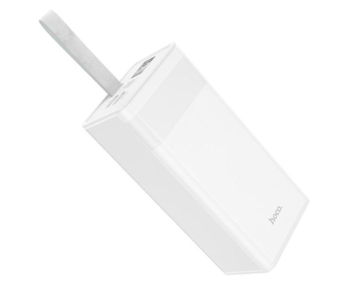 Hoco J86 Powermaster 40000 mAh LED дисплей, PD 20W / USB QC22.5W / Type-C to Micro 3A White