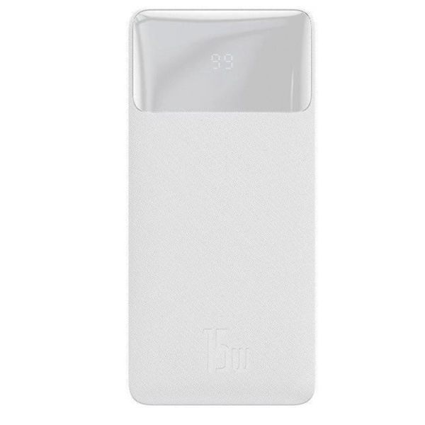 Повербанк Power bank 20 000 mAh з швидкою зарядкою портативна батарея пауербанк павер бенк для телефону, 15W, Білий