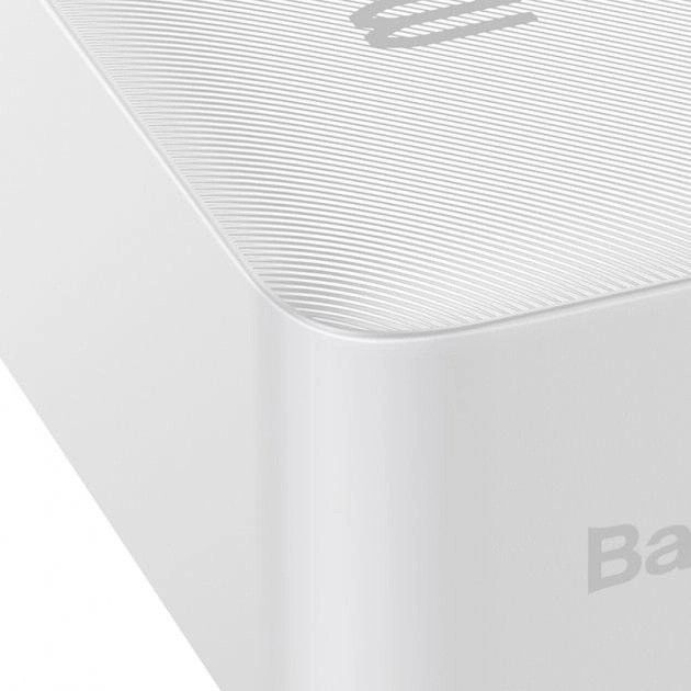 Baseus 20 000 mAh павер бенк для телефону з швидкою зарядкою, 15W, Білий