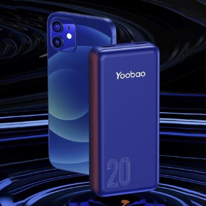 Yoobao 20 000 mAh зі швидкою зарядкою павер бенк для телефону, 22,5 W