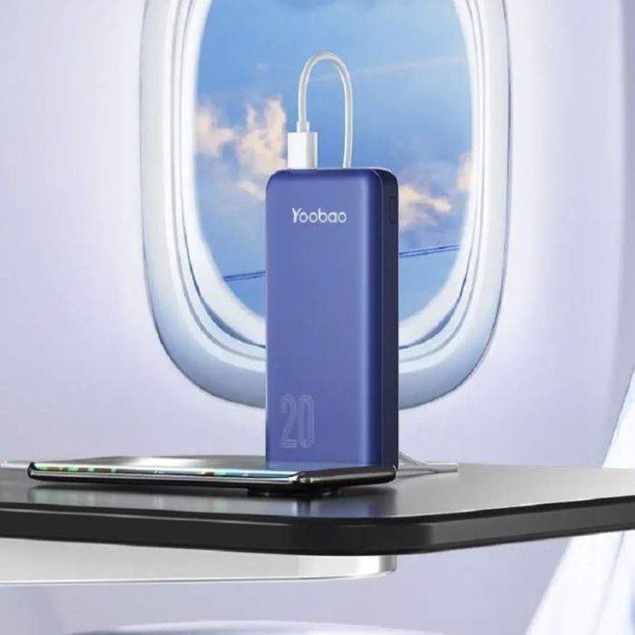 Yoobao 20 000 mAh зі швидкою зарядкою павер бенк для телефону, 22,5 W