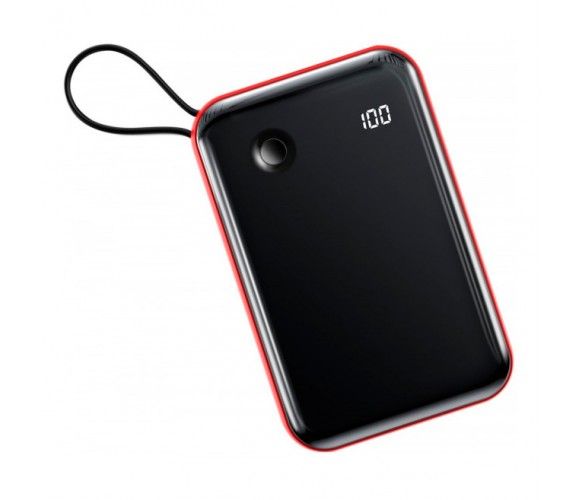Baseus  MiniS LCD Display 10000 mAh, Input:5V/2A,5V/3A(Lightning,Type C),Output:5V/3A,5V/2,1A (Lightning,USB,Type C)