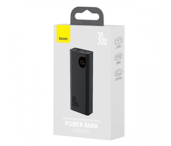 Baseus  Adaman2 Digital Display Fast Charge 10000 mAh 30W, 2*USB+Type-C