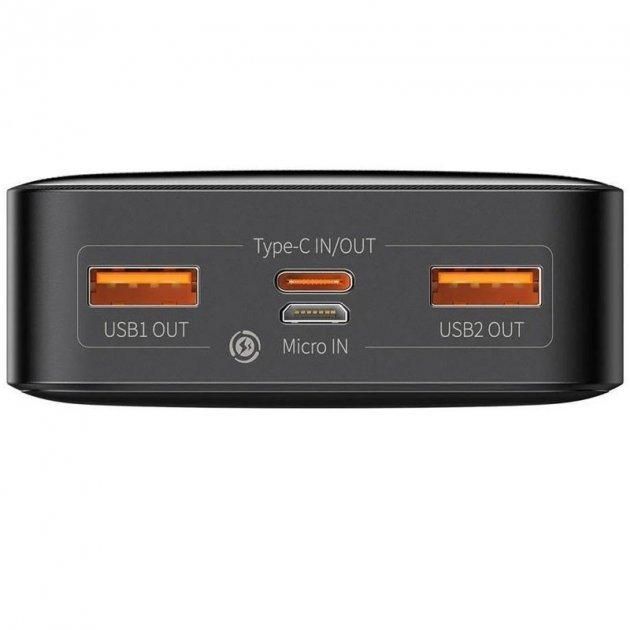 Baseus PPDML-M Bipow 20W 20000 mAh Чорний