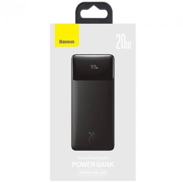 Baseus PPDML-M Bipow 20W 20000 mAh Чорний