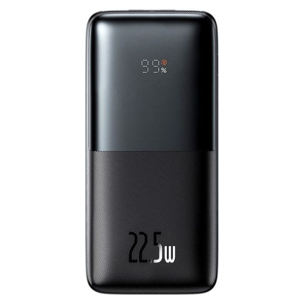 Зовнішній акумулятор повербанк Power Bank BASEUS Bipow Pro Digital Display 10000mAh |2USB/Type-C, QC/PD, 22.5W/5A| Black (PPBD040001)