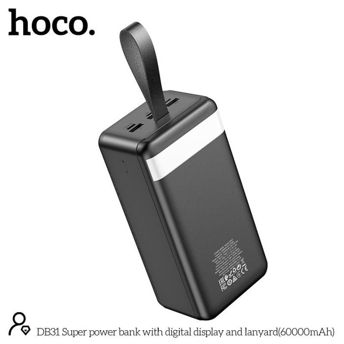 Hoco DB31 Super with digital display 60000 mAh чорний