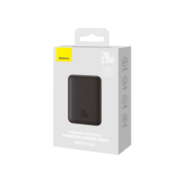 MagSafe Baseus 6000 mAh 20W (PPCX020001) чорний