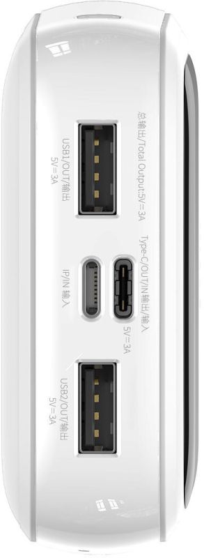 Baseus Qpow 20000 mAh із вбудованим кабелем Type-C PPQD-G02 білий