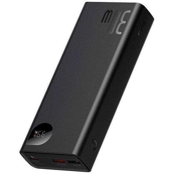 Baseus 20000 mAh 30WAdaman Metal Digital Display Tarnish із підтримкою швидкої зарядки Black