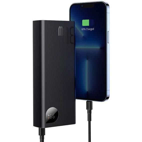Baseus 20000 mAh 30WAdaman Metal Digital Display Tarnish із підтримкою швидкої зарядки Black