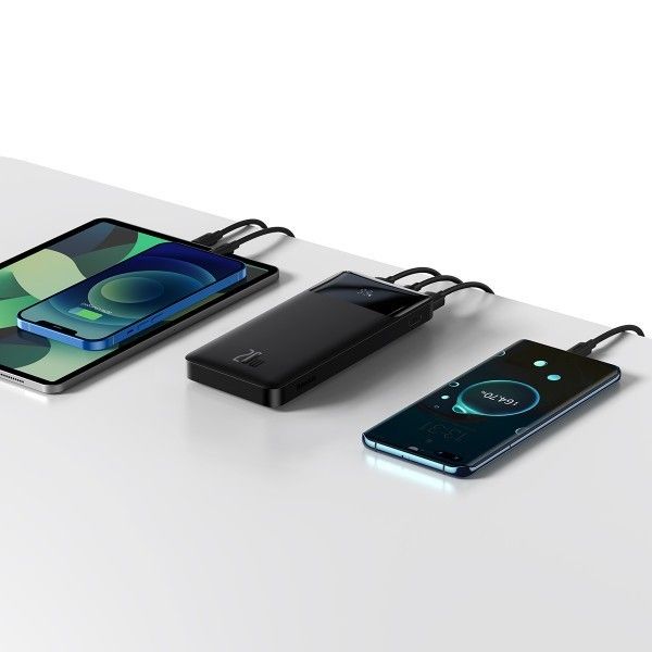 Baseus 10000 mAh 20W 3ABipow Digital Display Швидка зарядка Quick Charge 3.0+PD3.0 2USB/1Type-C Чорний
