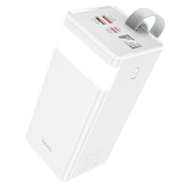 Hoco J86A 50000 mAh PD20W/QC/LCD/Lamp Білий