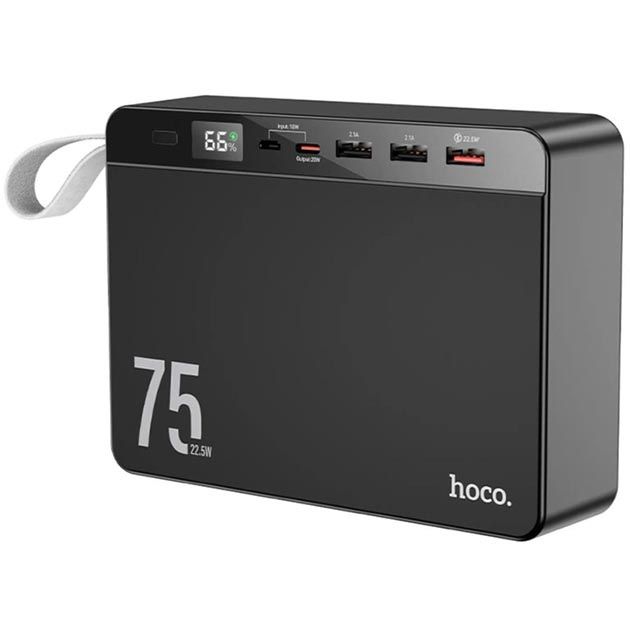 Hoco J94 75000 mAh 22.5W PD20W/QC/LCD Чорний