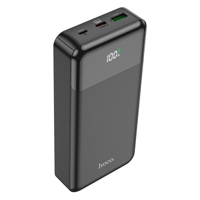 Hoco Cool figure powerbank J102A 20000 mAh | 2USB/Type-C, 20W/3A Black