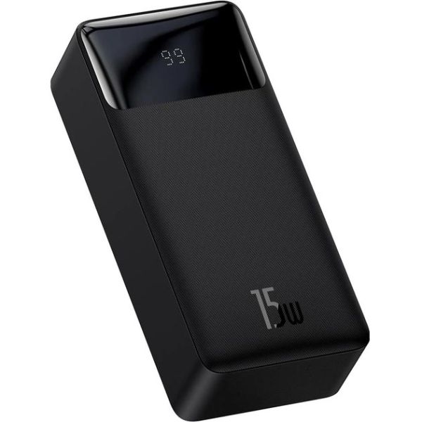 Power Bank Baseus 30000 mAh 15W Портативний Акумулятор Повербанк PPBD050201 Чорний